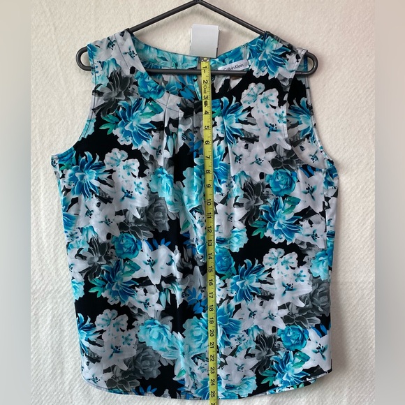 Calvin Klein Blouse - Sleeveless - Pleated Front - Airy - Picture 3 of 5